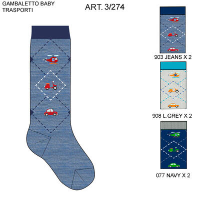 CALZINO LUNGO NEONATO 3/274 Tellini S.R.L. Velkoobchodní oblečení